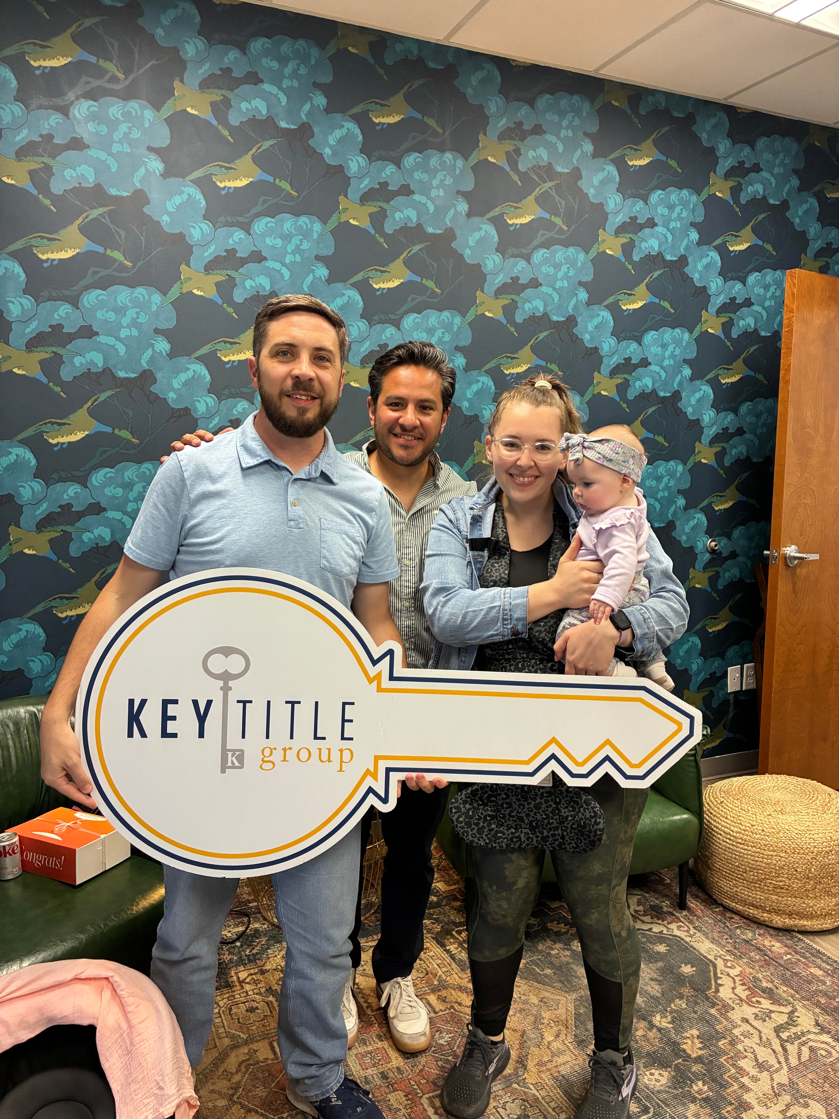 Caleb closing celebration with Key Title Group
