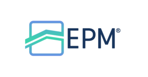 EPM logo on black background.